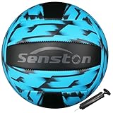 Senston Volleyball Tarnstil Beachvolleyball Beach Volleyball für Strand, Garten und Bad, schwarz blau