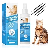 chimoo Katzenabwehrspray,200ml Katzen Fernhaltespray für Innen Fernhaltemittel für Katzen Beruhigungsmittel für Katzen Anti Kratz Spray Katzen für Pflanzen,Böden,Möbel,Schützt Ihr Zuhause