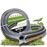Gardazon Trimmerfaden mit Verstärkung - 2mm x 50m Vorsicht - extrem scharf - (Sternprofil) Freischneider Faden Universell - Mähfaden für Motorsense - Ersatzfaden für Rasentrimmer - Nylonfaden