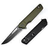 EDC Klappmesser, 19,8 cm Gesamtlänge, D2 Stahl Klinge 8,2 cm, Nylon-Glasfaser Griff