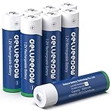 Delyeepow Akkus AA 3300mAh Batterien, 8 Stück, Wiederaufladbare hohe Kapazität, 1200 Zyklen 1,2V 8-Pack Akkus