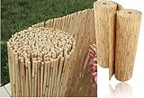 Enjoy-Quality Schilfrohrmatte - Höhe 100 cm x Länge 600 cm - Schilfmatten, Strohmatte - Sicht-, Wind- Sonnenschutz, Blende als Deko für Garten Terasse Balkon Zaun