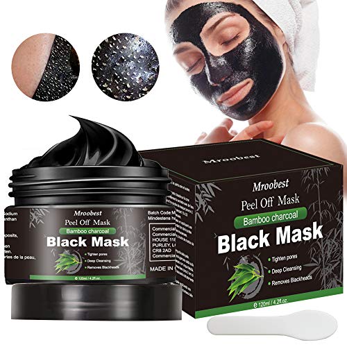 Blackhead Maske, Mitesser Maske, Peel off Maske, Bambus Holzkohle Peel Off Maske, Poren reinigen Anti Öl Kontrolle Reinigung Blackhead Maske, Tiefenreinigung-120ML