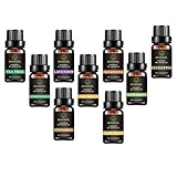 Ätherische Öle Set von TOP9, aromatisches Aromatherapie Duftöl Geschenkset mit 100% Aromatherapie