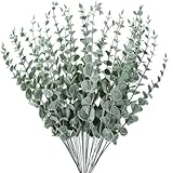 teokyat 30 Stück Eukalyptus Deko - Eukalyptus Künstlich, Küchen Deko, Deko Grün, Eukalyptus Getrocknet Tischdeko Für Hochzeitsfeiern, Party, Home, Tischdeko, Blumenarrangement