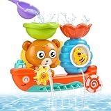 Badespielzeug, Badewannenspielzeug Kinder,Wasserspielzeug Kinder, Bär und Bee, badespielzeug Baby ab 1 Jahr, Babyspielzeug Geschenk für Jungen und Mädchen Geburtstag ab 2 3 4 5 6 Jahre