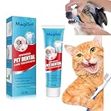 Zahncreme für Hunde, Hundezahnpasta Dental Gel, Natürliche Zahnreinigung, Dental Care Hund Gel, Zahnpasta Für Hunde Und Haustiere, Zur Verbesserung Der Zahnfleischgesundheit Ihres Haustiers, 60g