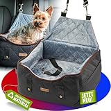 Petdesire® Autositz Hund Recycled Material Sicherheitsitz Hundesitz Hundebett Hund Auto Mittelgroß Kühlender Autokorb Hundekissen Autobett Hundekorb Dog car seat Hunde bis 10kg rücksitz Hundezubehör