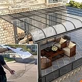 Polycarbonat-Dachbahn, transparente Gewächshausplatten, 1 mm dick, leicht zu schneidende Ersatzplatten, ideal für Terrassen und Trennwände