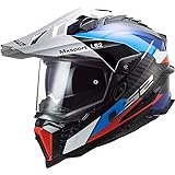 LS2, Motocross Helm Explorer Carbon Frontier Black Blue, L