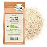 Kamelur Bio Sesam Geschält (1kg) - Sesamkörner Nicht Geröstet Und Ohne Zusätze