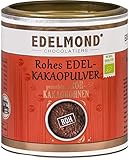 Bio Kakaopulver Rohkost von Edelmond. Cadmium Analysiert. 100% pur + entölt als Rohkost oder Smoothie cacao. AAA Chocolatiers Qualität (200GR)