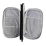 FUNNETOYU Elektronischer Organizer für Zubehör Tragbarer Aufbewahrungsbeutel für Reisen Gym Outdoor Robustes Material Multifunktional mit Reißverschluss für Kabel Gadgets