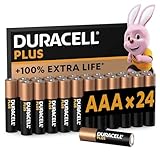 Duracell Plus Batterien AAA, 24 Stück, langlebige Power, AAA Batterie für Haushalt und Büro