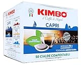 Kimbo CAPRI 44 mm ESE Pads, Intensität 10/13, Mittlere Röstung, 50 kompostierbare Pads
