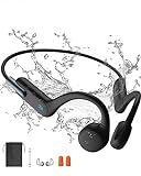 Kopfhörer Schwimmen, Knochenschall Bluetooth 5.3, Sport 32G-Speicher, IPX8 Wasserdicht, Unterwasser- mit MP3-Player für, Open Ear für Laufen