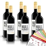Nullnummer Cabernet Sauvignon, alkoholfrei, sortenreines Weinpaket + VINOX Winecards (6x0,75l)