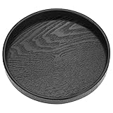 KooingTech Tischdeko, Tablett Rund, Deko Tablett, Deko Tablett Rund für Tee Kaffee Snack Food Mahlzeiten, 27cm