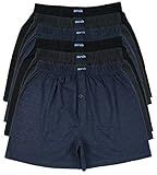 MioRalini TOPANGEBOT Boxershorts farbig weich & locker in neutralen Farben klassischen Unifarben Herren Boxershort, 6 Stück, L-6