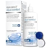 Eye.care Kontaktlinsen Flüssigkeit - mit Hyaluron - Premium 250ml Pflegemittel für alle weichen Kontaktlinsen inkl. antibakteriellen Behälter