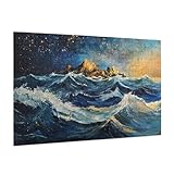 Landschaft Puzzle 1500 Teile Erwachsene Puzzle Abstrakt Design für Erwachsene Beginner, HD Farbe HolzPuzzle mit Geschenkbox Verpackung for Zimmer Deko Wohnzimmer, Geschenke für Frauen 57x87cm -z781