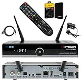 Octagon SF8008 Supreme UHD 4K PVR H.265 E2 Linux Dual WiFi 2X DVB-S2X Twin Receiver inkl. 1TB USB Festplatte