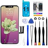 Brinonac für iPhone 11 LCD Display, 6,1' Retina 3D Touchscreen Digitalisierer Bildschirm Ersatz mit Reparaturset, Wasserfester Klebstoff und Gehärtetes Glas für A2111/A2223/A2221