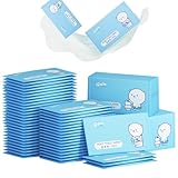 Erfrischungstücher, 50 Stück Feuchte Waschlappen Einzeln Verpackt, Feuchttücher Einzeln Verpackt, Feuchtes Toilettenpapier, Hygienische Reinigungstücher, Kamille, Empfindliche Haut, Sanft