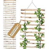 BOGATECO Rankgitter aus Haselnuss für Kletterpflanzen | 50 x 200 cm | 2 Größen zur Wahl | Holz Rankhilfe Perfekt für den Garten, Balkon und Terrasse | Rankgitter Sichtschutz