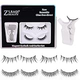 Magnetische Wimpern - 2 Paare Natürlich Look Magnet Wimpern - Wiederverwendbare 3D Magnetic Lashes Ohne Eyeliner Oder Kleber- Magnetwimpern mit Applikator