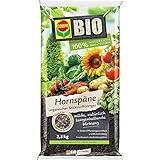 COMPO BIO Hornspäne, Hochwertiger und natürlicher Dünger mit Stickstoff, Ideal auch als Tomatendünger, 2,5 kg