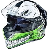 rueger Integralhelm Motorradhelm Kinderhelm Motorrad Integral Roller Helm rueger, Farbe:Green Hollow, Größe:L (59-60)