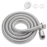 Dusch Schlauch 1.5m, Brauseschlauch Edelstahl, Brauseschlauch, Replacement Shower Hose Universal Shower Hose Flexible Anti Twist Shower Hose for Bath Fittings Stainless Steel mit PTFE Dichtband