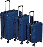 Amazon Basics Hartschalen - kofferset - 3-teiliges Set (55 cm, 68 cm, 78 cm), Marineblau