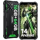 OUKITEL G2 Android 14 Outdoor Handy Ohne Vertrag, 6' HD+ Octa-Core günstig Smartphone, 16GB+64GB Smartphone 4G, 6300mAh Akku, IP68 Wasserdicht, 5+13MP Kamera, Dual SIM, OTG