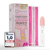 FEMME FAVOR Schwangerschaftstest 4er Pack, Schwangerschaftstest Frühtest hohe Verlässlichkeit, Pregnancy Test 99% Genauigkeit, Frühschwangerschaftstest Schnelle & Exakte Ergebnisse