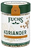 Fuchs Gewürze - Koriander ganz - ideal für Currymischungen oder Reisgerichte - natürliche Zutaten - 40 g in wiederverwendbarer, recyclebarer Dose