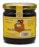 ImkereiBeck® Echter Deutscher Imkerhonig - Dunkler, fast schwarzer, kräftig würziger Buchweizenhonig / 500g Honig vom Imker aus Bayern