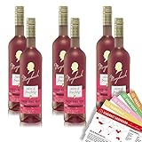 Maybach Portugieser Rosé QbA, süß&fruchtig, sortenreines Weinpaket + VINOX Winecards (6x0,75l)