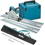 Makita SP6000J1 Tauchsäge 240 V 165 mm mit 2 x 1,5 m Schienen, Verbindungsstange & Tasche – Elektrische Tauchsäge, 240 V Tauchsäge, Tauchsäge mit Zubehör, Makita Tauchsäge