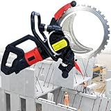 vnmudzeo Nass Wasserversorgungs-WandnutringsäGe 3000 U/Min, 30 cm Tiefe Schnitte, Kommerzieller Elektrischer Betonwandschneider, Zweihandgriff,8980W-220V