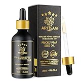 Beste Kaktusfeigenkernöl – Certifiée 100% Bio, Pure & Naturelle, Vegan – Kaltgepresst – Anti-Aging Gesichtsöl – Marokko Ursprung – Für Gesicht, Haare, Nägel – Opuntia Ficus-Indica – Feigenkaktusöl