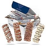 Energybody Superbar Mix Box 12x 50g / High Protein Riegel/Eiweißriegel zuckerarm/ Snack nur 2g Zucker pro Proteinriegel/ 4 Sorten/
