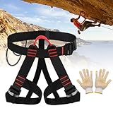 Klettergurt, Bergsteiger-Klettergurt, Halber Körperklettergurt, Absturzsicherung Sicherheitsgurt Taille, Klettergurte Befestigender Klettergut, Halbkörpergurt zum Abseilen Bergsteigen Baumklettern