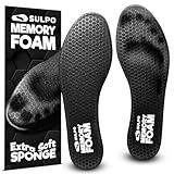 SULPO Memory Foam Einlegesohlen - Weiche, Komfortable & Dünne Einlegesohlen Herren & Damen Einlagen für Sneaker Sport Schuhe Unterstützen Fußkomfort & Passform Große 40