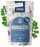 Moringa Tee Monte Nativo (200g) - Schonend geschnitten und getrocknet - 100% natürlich und ohne Zusatzstoffe - Aromatischer Kräutertee für einen köstlichen Aufguss