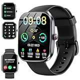Smartwatch Herren Damen, 1,91' HD Smartwatch Damen mit Telefonfunktion, Smart Watch Fitnessuhr 113+ Sportmodi, IP68 Wasserdicht, Sportuhr mit Herzfrequenz Schlafmonitor Schrittzähler, für Android iOS