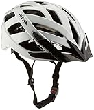 ALPINA PANOMA CLASSIC - Leichter, Optimal Belüfteter Touren Fahrradhelm Mit Optionalen LED-Licht Für Erwachsene, white gloss, 52-57 cm