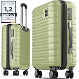 Travely Premium Handgepäck Koffer 55x40x20cm - passend für Ryanair, Lufthansa, Eurowings und co. I 36L Trolley Handgepäck mit sanften Rollen und praktischem TSA Schloss, Reisekoffer