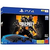 PlayStation 4 - Konsole (1TB, schwarz, slim) inkl. Call of Duty: Black Ops 4 + 2 DualShock Controller